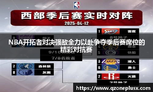 NBA开拓者对决强敌全力以赴争夺季后赛席位的精彩对抗赛